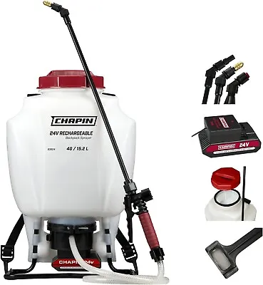 NEW Chapin 63924 24V CORDLESS BATTERY POWERED Backpack Sprayer 4 Gallon 6986640 • $223.99