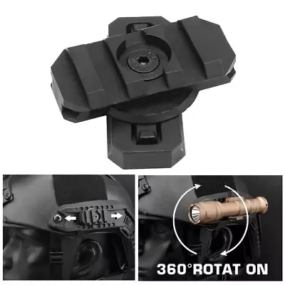 360 Degree Guide Rotation For Airsoft Fast Helmet Rail Hunting Accessories • £5.99