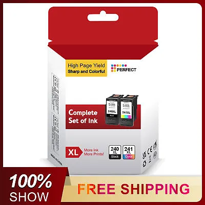 Ink Cartridges For Canon PG-240XL CL-241XL PIXMA MG2220 MG3600 MG4120 TS5120 • $21.75