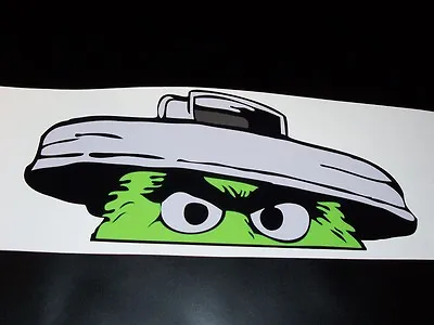 Oscar The Grouch 6.5  X 14  Sticker Decal Mud • $12.75