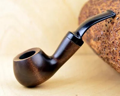 PLUM (no. 31) Bent Smooth Brown Tobacco Smoking Pipe By Mr. Brog • $31.99