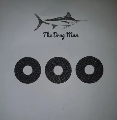 Carbon-tex Carbon Drag Washers Abu Garcia BLACK MAX 3600C/5600C/6600CL/6600CLW • $16.50