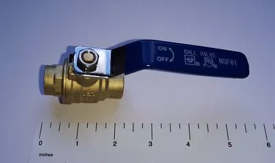 10 Pcs. 1/2  Sweat Ball Valve Full Port Lead Free Brass 600 Psi Water Oil Gas • $39.98