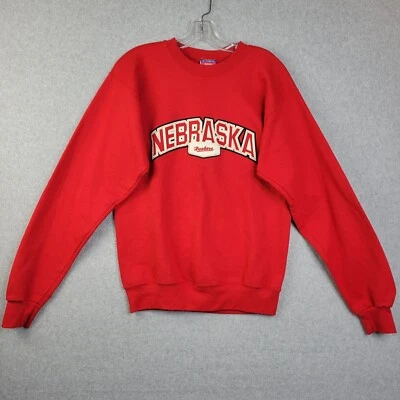 $17.97 • Buy Vintage Nebraska Huskers Champion Fleece Sweat Shirt Sz S Red
