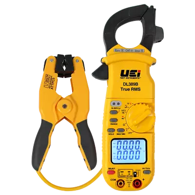 UEi DL389BCOMBO True RMS Dual Display Clamp Meter With Temperature And ATTPC3 • $214.99