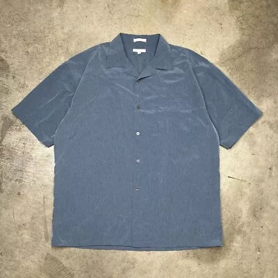 Vintage Camp Collar Button Shirt Elliott XL Blue • $30