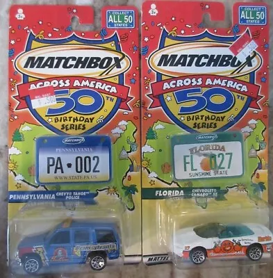 Matchbox Across America 50th Birthday Florida & Pennsylvania 1:64 • $15.99