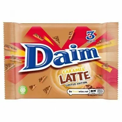 £3.89 • Buy Daim Caramel Latte Limited Edition 3 X 28g (84g) - UK STOCK