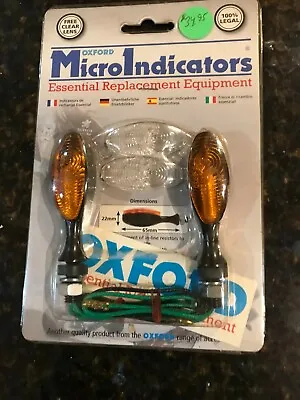 Oxford Micro Indicators Motorcycle Halogen Rear Turn Signals • $29