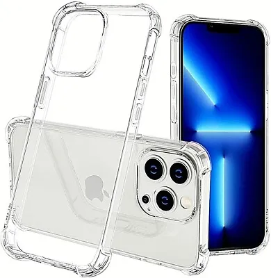 $7.99 • Buy For Apple IPhone 14 13 12 11 Pro Max Plus XR XS 7 8 Clear Soft Bump Case Cover