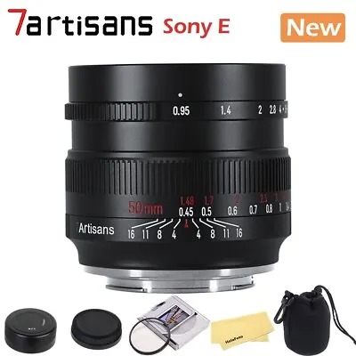 7artisans 50mm F0.95 Portrait Large Aperture APS-C Lens For Sony E Mount Cameras • $165