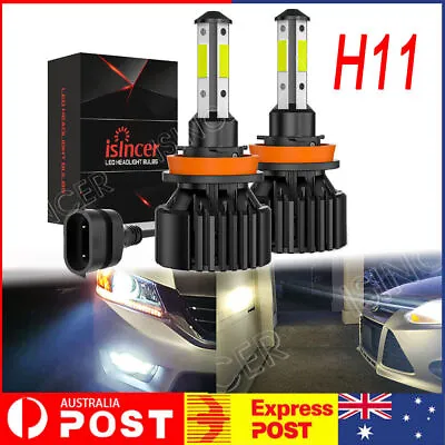 2x H11 LED Headlight Super Bright Bulbs Kit White 6000K 360000LM High/ Low Beam • $15.49