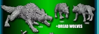 Reaper Bones 5 V Core Set Kickstarter Minis Set: Dread Wolf 1061 • $25