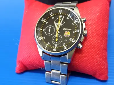 Seiko FC Barcelona Watch Working With Original Strap- Japan • $149