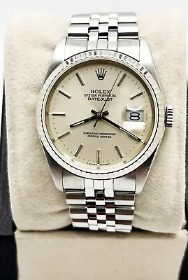 Rolex 16234 Datejust Silver Dial Stainless Steel • $5495