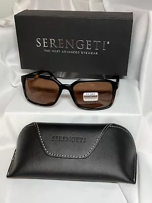 Serengeti Renzo Satin Tort Polar Photo Drivers Amber Sunglasses 8627 New Italy • $190