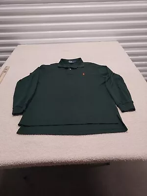 Polo By Ralph Lauren Polo Shirt Mens Large Long Sleeve Golf Outside Casual Green • $10.17