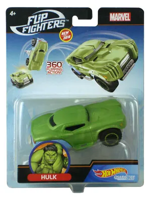 Hot Wheels Hulk Marvel Heroes Flip Fighters Character Car 1:43 Scale Marvel • $14.95