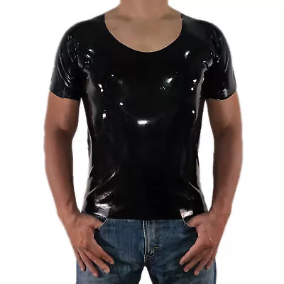 Brand New Latex Rubber Black T-Shirt (One Size)  • £27.59