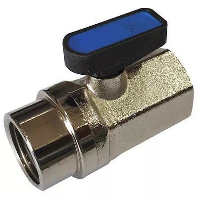 Zoro Select G-Mvfp-18F 1/8  Fnpt Nickel Brass Mini Ball Valve Inline • $5.59