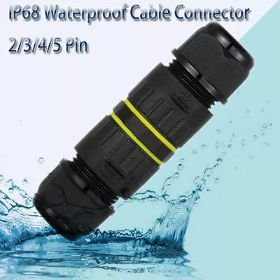 Electrical Sealed  IP68  Waterproof Cable Connector M16 M20 M25 2/3/4/5 Pin • $13.48