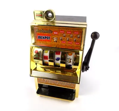 Vintage Golden Jackpot Mini Slot Machine Waco Toy Made In Japan • $22.88