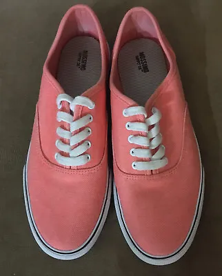 MOSSIMO SUPPLY CO Peach Canvas Walking Tennis Shoes Womens Size 10 Free Shipping • $15.99