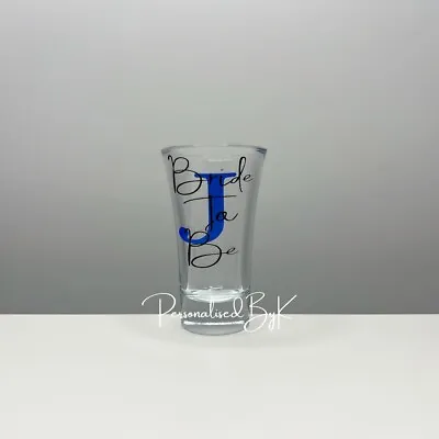 Personalised Wedding Shot Glass For Mr&MrsBride To Bebride Keepsakegift • £3.70