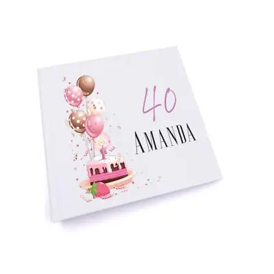 Personalised 40th Birthday Gifts For Her Photo Album UV-610 • £15.49
