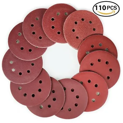 5'' Inch Sanding Disc Sandpaper 40 60 80 100 180 240 320 400 800 1000 Grit • $16.14