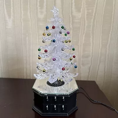 Acrylic Lighted Musical Christmas Tree With Advent Drawers • $210