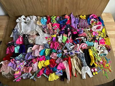 Vtg 90s Early 2000s Barbie Doll Clothing Accs Large Lot 130 + Pieces Hangers • $49.99