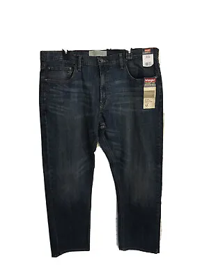 Wrangler Jeans Men’s 38x30 Slim Straight NWT 92UTWSR Denim Cotton Blend Blue • $19.99