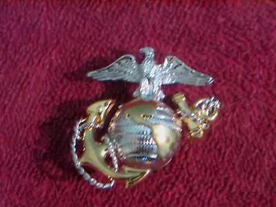Orig.  Vietnam War Era Us Marine Corp. U.s.m.c. Officer's Cap Device (ega) • $27.50