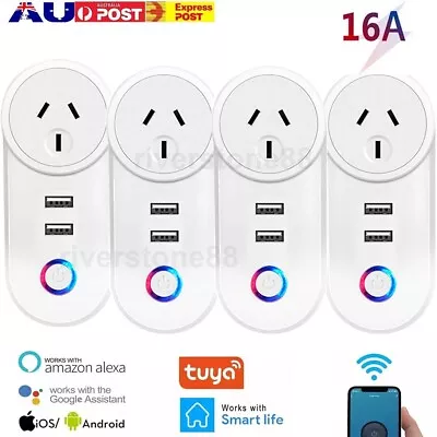 AU Wifi Tuya Smart Power AU Plug Socket Outlet Switch APP For ALEXA GOOGLE Home • $24.61