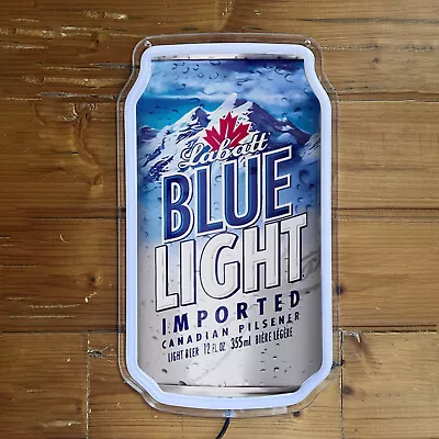 Labatt Blue Light Beer Can Neon Light Sign Club Party Store Wall Decor12  X 7 H4 • $49.99