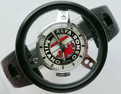 $891.48 • Buy Alfa Romeo Classic Mille Miglia Rally Racing Sport Steering Wheel Retro Watch