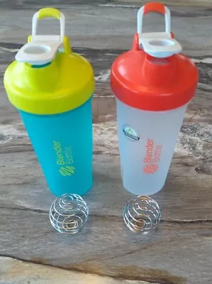 Blender Bottle Classic Shaker Cups Protein Mixer 28oz Metal Ball Lot Of 2 BPA  • $19.84