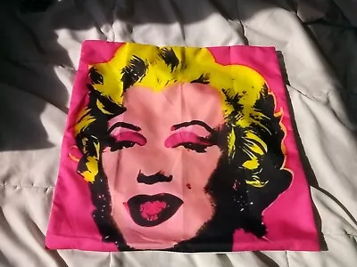 MARILYN MONROE ANDY WARHOL 18  Pillow Cover (COVER ONLY)   NEW  POP ART • $14.99