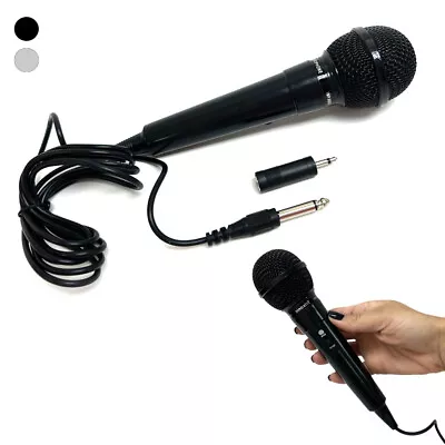 Dynamic Vocal Microphone Handheld Karaoke DJ Mic 6.3mm 3.5mm Plug On/Off Switch • $10.49