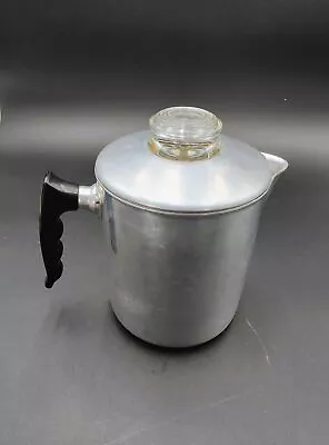 Vintage Quality Aluminum Buckeye Products - 8 Cup Camping Coffee Pot Percolator • $19.95