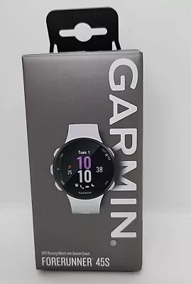 NEW Garmin 010-02156-00 Forerunner 45s 39mm Easy-to-use GPS Running Watch  White • $158.99