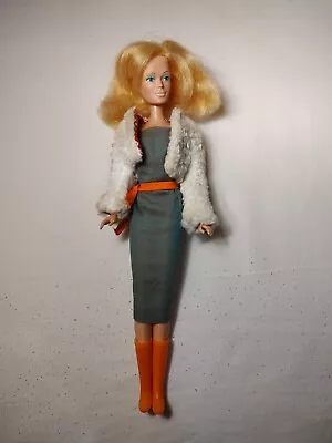 Vtg 1877 Mego Candi 12  Doll Blonde/blue Eyes Twist & Turn W/barbie  Fur  Jacket • $15