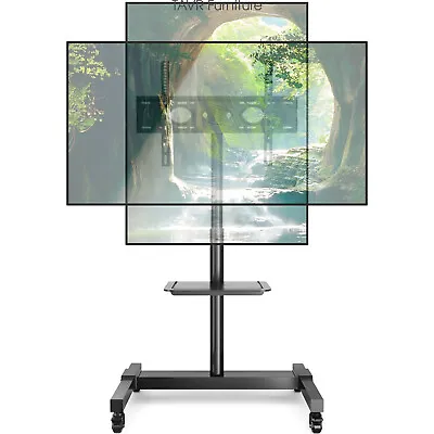 Moderm Mobile Tilt TV Stand Rolling TV Cart Stand With Mount Up To 70 Inch TV • $75.99