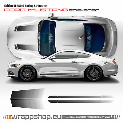 Edition 55 Faded Stripes For Ford Mustang 2019 - 2020 • $129.41