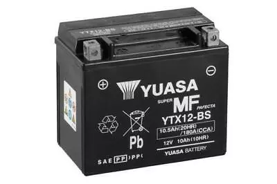 Genuine Yuasa YTX12-BS High Power AGM Motorbike Motorcycle Battery YTX12BS • £40