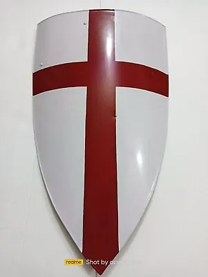 Christmas Larp Warrior Iron& Steel Kite Shield Of Templar Knight GiftS • $99.22