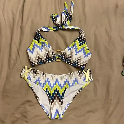 Milly Two 2 Piece Bikini Bathing Swim Suit String Sz S • $45