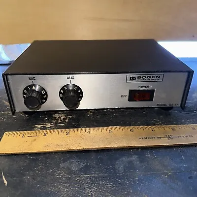 BOGEN GA-6A Amplifier Vintage UNTESTED Parts Unit/Restore. Powers On • $81.13