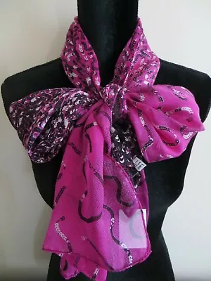 Nwt Moschino 100% Silk Scarf Long Made In Italy • $49